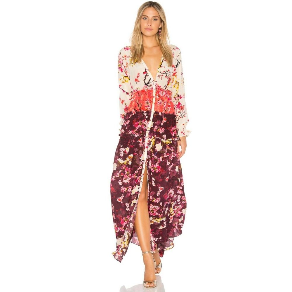 ROCOCO SAND Silk Long Dress Size: XS $645